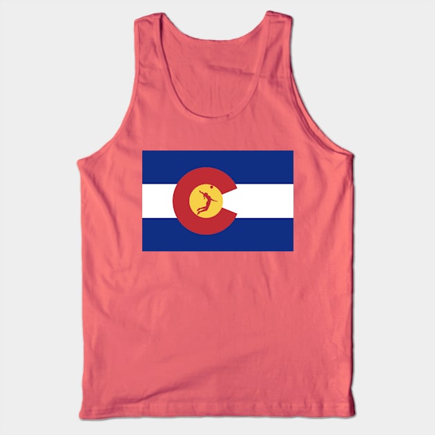 Colorado Volleyball Flag Tank Top by chriswig